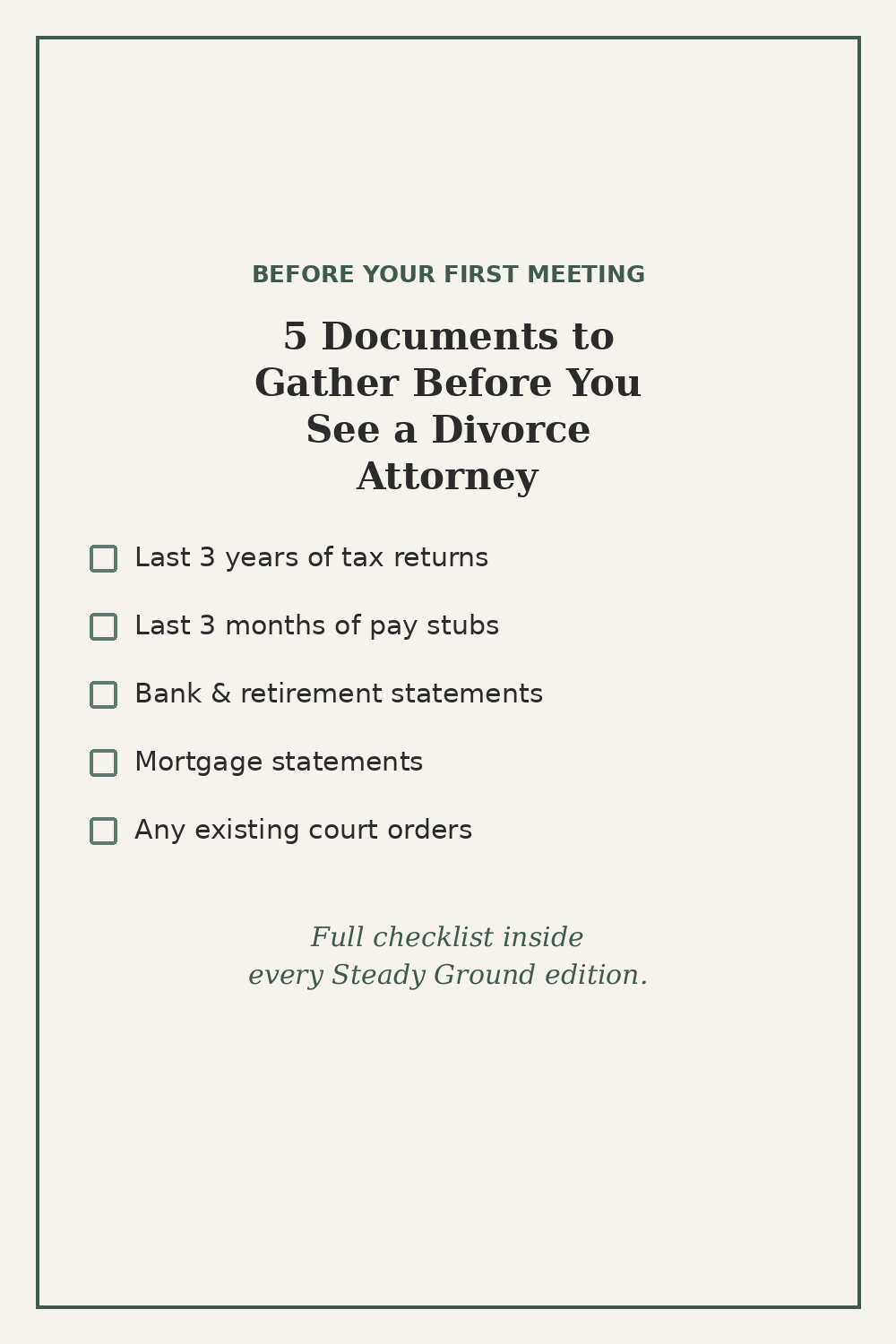 Free Court Organization Checklist